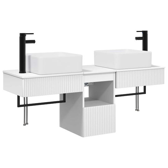 vidaXL Bathroom Vanity Unit Without Sink W53xD35xH39cm White