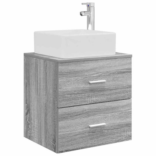 vidaXL Πάγκος χωρίς Νιπτήρα Μ53xΒ34.5xΥ63cm Γκρι Sonoma