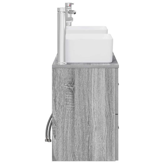 vidaXL Πάγκος χωρίς Νιπτήρα Μ53xΒ34.5xΥ63cm Γκρι Sonoma