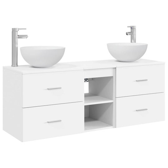 vidaXL Πάγκος χωρίς Νιπτήρα Μ49.5xΒ35xΥ63cm Λευκό