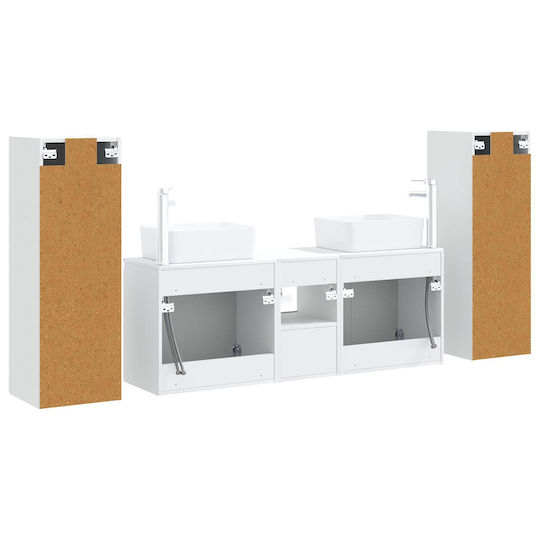 vidaXL Πάγκος χωρίς Νιπτήρα Μ33xΒ34.5xΥ100cm Λευκό