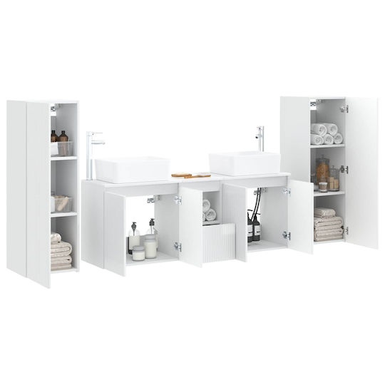 vidaXL Πάγκος χωρίς Νιπτήρα Μ33xΒ34.5xΥ100cm Λευκό