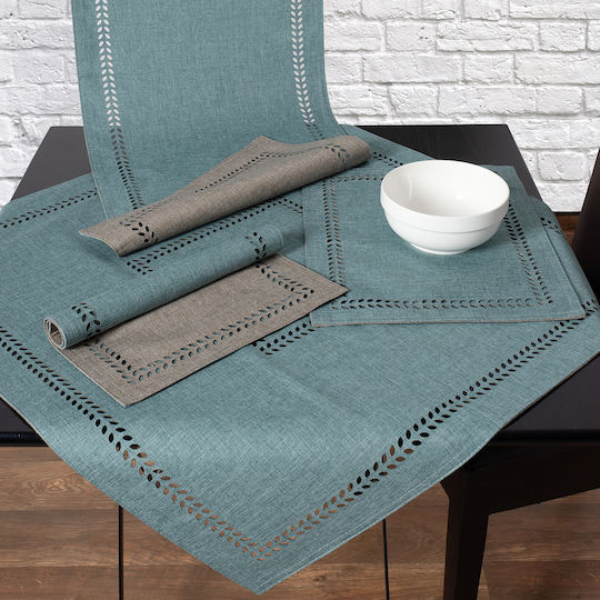 Silk Fashion Ράνερ Bg18 Αλέκιαστο Petrol/Grey 45x170εκ. Silk Fashion Ράνερ Bg18 Αλέκιαστο Petrol/Grey 45x170εκ.