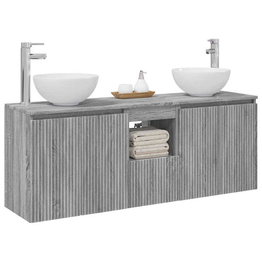 vidaXL Bathroom Vanity Unit Without Sink W49.5xD35xH63cm Grey Sonoma