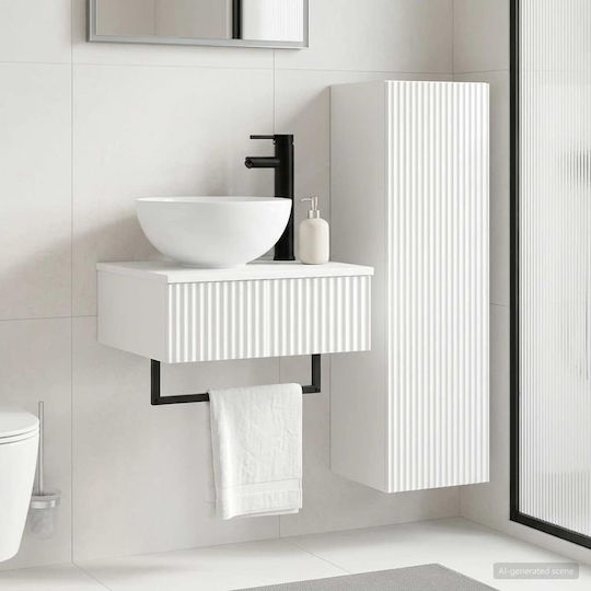 vidaXL Πάγκος χωρίς Νιπτήρα Μ33xΒ34.5xΥ100cm Λευκό