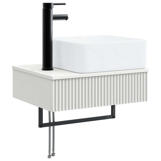 vidaXL Πάγκος χωρίς Νιπτήρα Μ33xΒ34.5xΥ100cm Λευκό