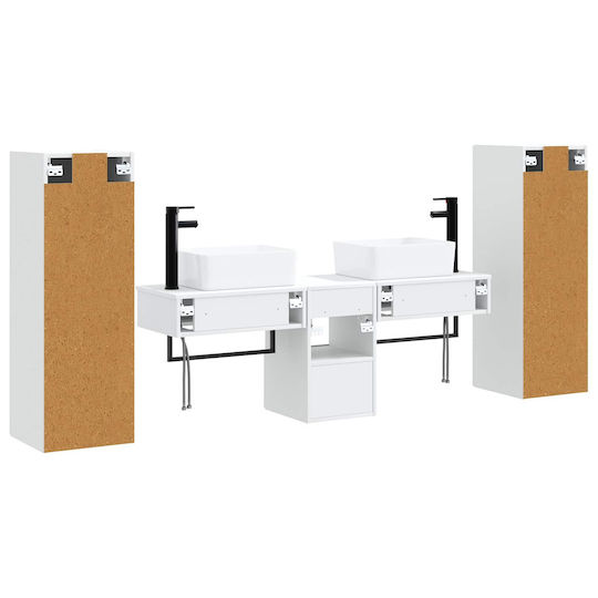 vidaXL Πάγκος χωρίς Νιπτήρα Μ33xΒ34.5xΥ100cm Λευκό