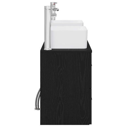 vidaXL Πάγκος χωρίς Νιπτήρα Μ53xΒ34.5xΥ63cm Μαύρο