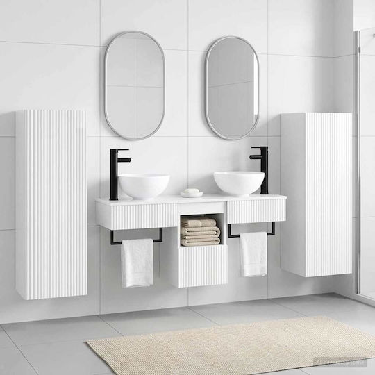 vidaXL Πάγκος χωρίς Νιπτήρα Μ33xΒ34.5xΥ100cm Λευκό
