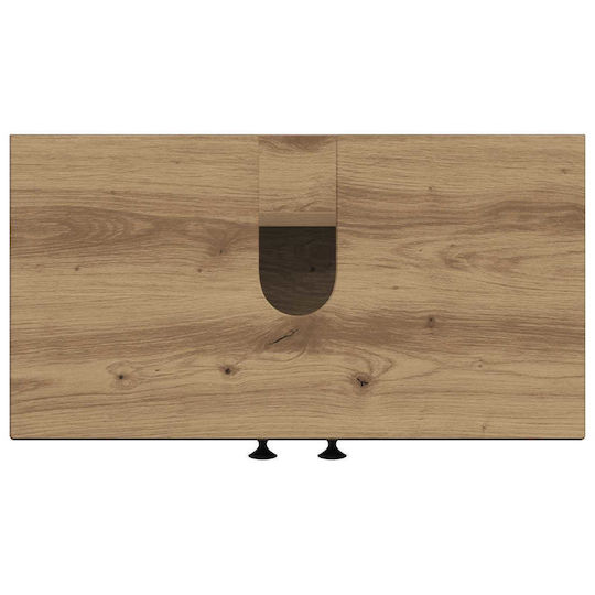 vidaXL Badezimmer Waschtisch-Einheit M59.5xB31.5xH59cm Eiche