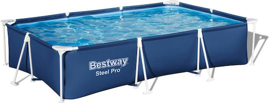 Bestway Pro Piscină PVC 3300lt Cu Cadru Metalic 66x300x201cm Albastră
