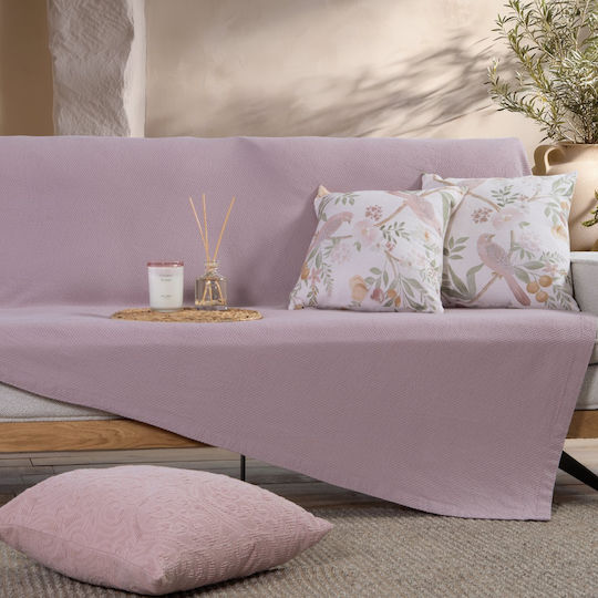Nef-Nef Homeware Betty Ριχτάρι Πολυθρόνας 180x180εκ. Lilac