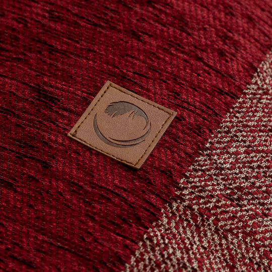Borea Square Armchair Throw Chenille 180x180cm Gray