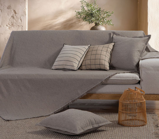 Nef-Nef Homeware Armchair Throw P170xM180cm Gray Nef-Nef Homeware Armchair Throw P170xM180cm Gray