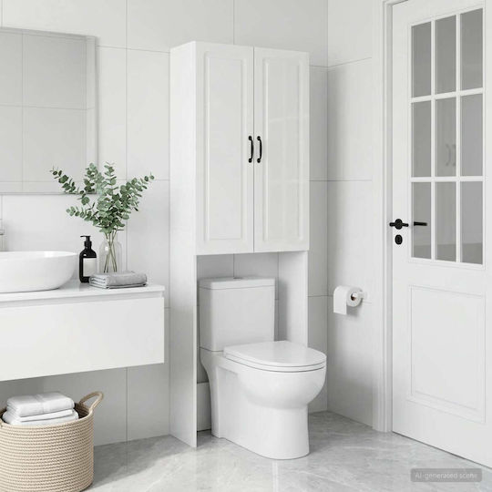 vidaXL Utrecht Bathroom Cabinet 66x25.5x190cm White