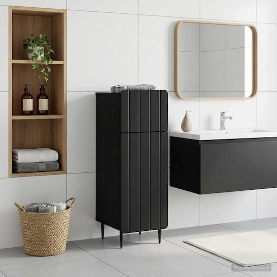 vidaXL Dulap de baie 30x31x79.5cm Negru