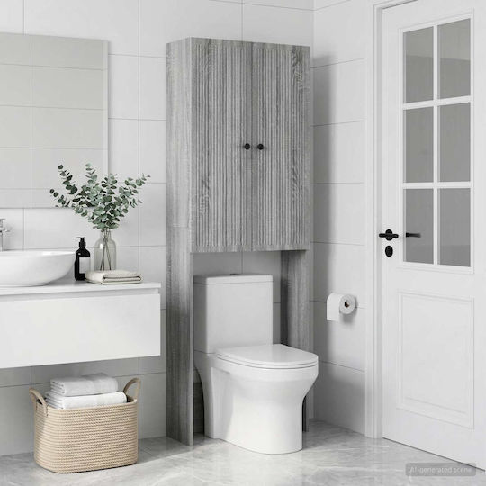 vidaXL Ede Ντουλάπι Μπάνιου 66x25.5x190cm Sonoma