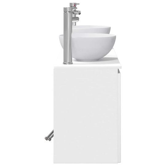 vidaXL Πάγκος χωρίς Νιπτήρα Μ49.5xΒ35xΥ63cm Λευκό