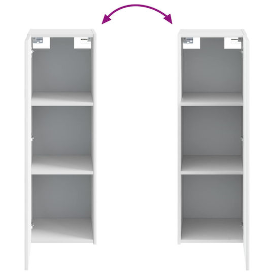 vidaXL Πάγκος χωρίς Νιπτήρα Μ33xΒ34.5xΥ100cm Λευκό