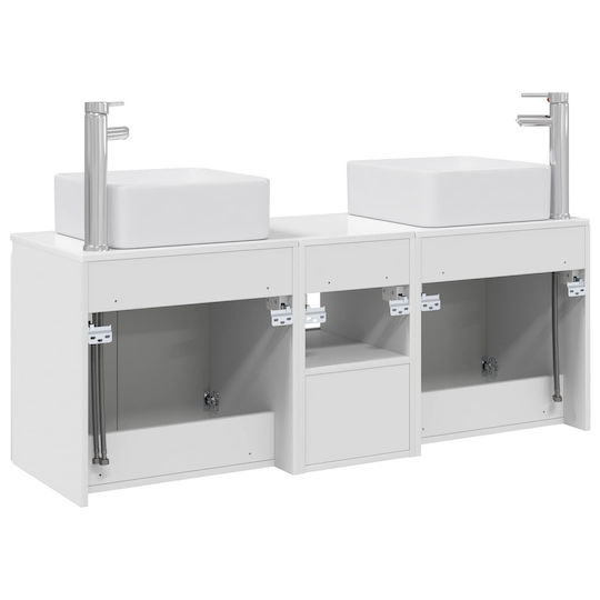 vidaXL Vanity Unit Without Sink W53xD35xH63cm White