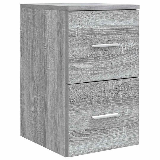 vidaXL Πάγκος χωρίς Νιπτήρα Μ49.5xΒ35xΥ63cm Γκρι Sonoma