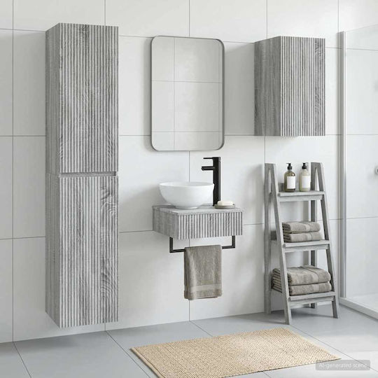 vidaXL Πάγκος χωρίς Νιπτήρα Μ33xΒ34.5xΥ160cm Γκρι Sonoma
