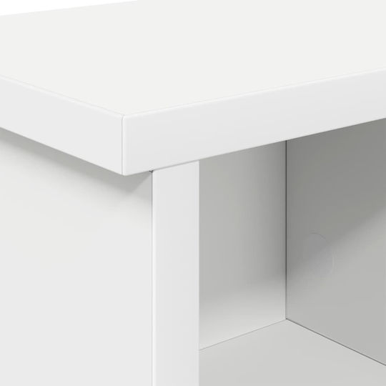 vidaXL Κρεμάστρα Τοίχου Ξύλινη Λευκή 50x26x16cm