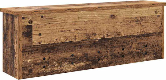 vidaXL Κρεμάστρα Τοίχου Ξύλινη Καφέ 75x26x16cm