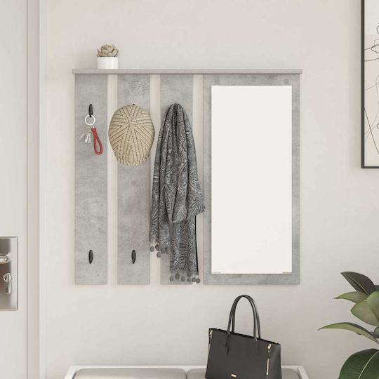 vidaXL Metal Wall Hanger Gray 84x10cm 1pc
