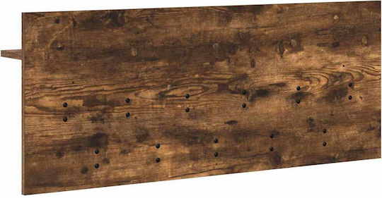 vidaXL Κρεμάστρα Τοίχου Ξύλινη Καφέ 100x12x40cm