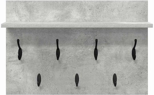 vidaXL Κρεμάστρα Τοίχου Ξύλινη Γκρι 60x12x40cm
