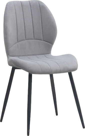 Καρέκλες Τραπεζαρίας Valena 48x58x87εκ. 4τμχ Elephant Grey
