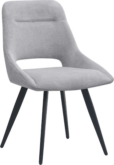 Firenze Dining Chairs with Fabric Upholstery Grey 2 pcs 51x60x81cm