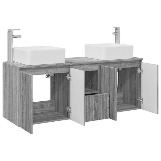 vidaXL Πάγκος χωρίς Νιπτήρα Μ53xΒ35xΥ63cm Γκρι Sonoma