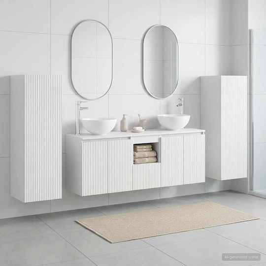 vidaXL Πάγκος χωρίς Νιπτήρα Μ33xΒ34.5xΥ100cm Λευκό