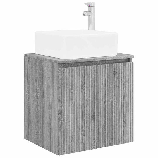 vidaXL Πάγκος χωρίς Νιπτήρα Μ53xΒ35xΥ63cm Γκρι Sonoma