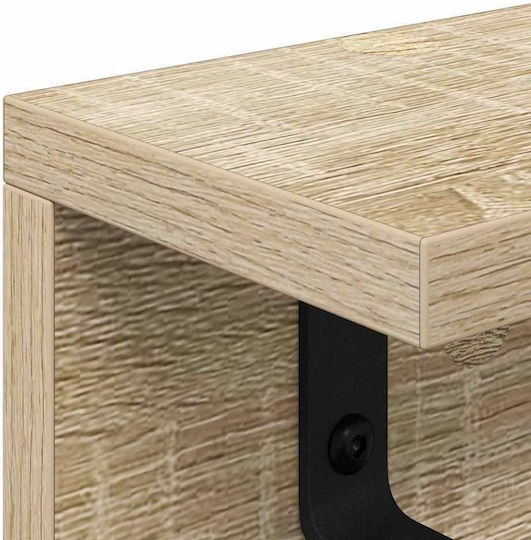 vidaXL Κρεμάστρα Τοίχου Ξύλινη Καφέ 60x10.5x10.5cm