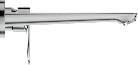 Ideal Standard Cerafine O Σετ Μίκτης & Στόμιο Εντοιχισμού Νιπτήρα 1 Εξόδου Ασημί