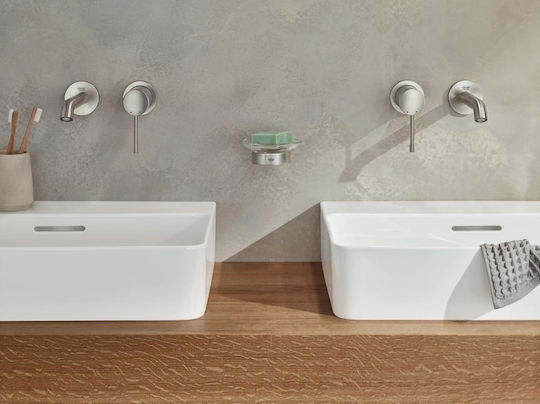 Grohe Essence Built-in Mixer & Spout Set for for Bathroom Sink 1 Exit Silver