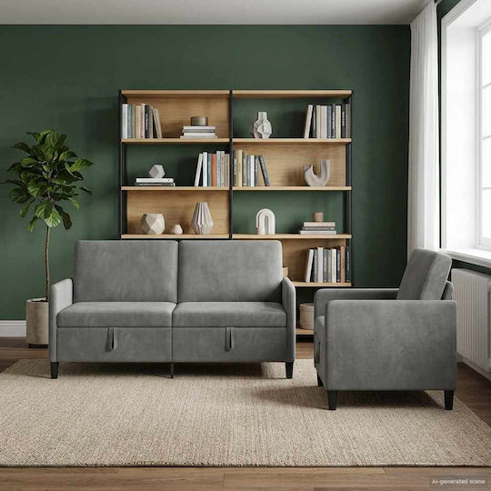 Living Room Furniture Set 2-Seater & Armchair