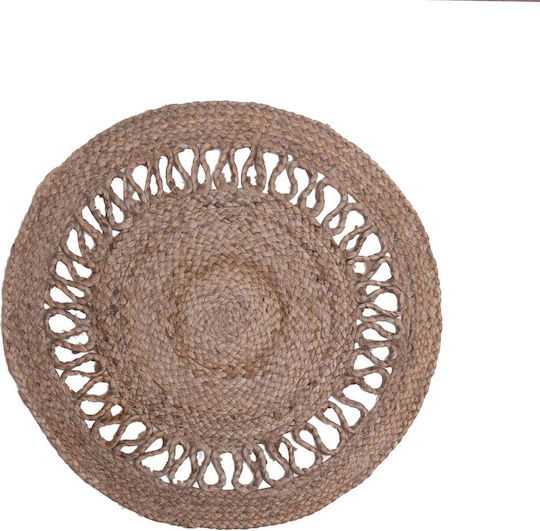 Viopros Nora Rug Round from Jute Beige
