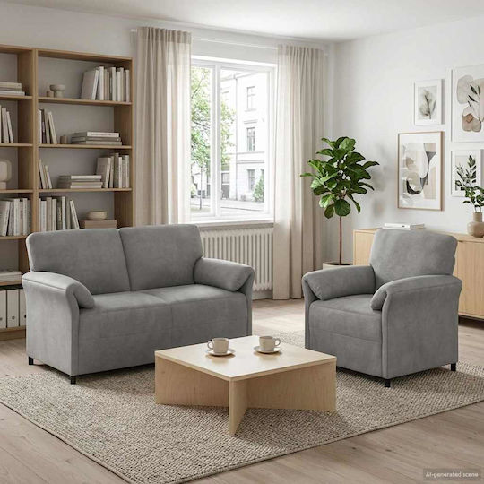 vidaXL Wohnzimmermöbel-Set Offenes 2-Sitzer & Sessel