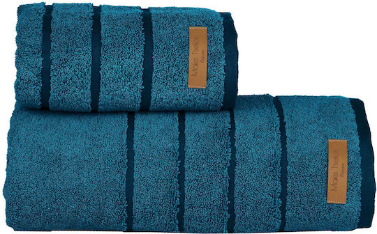 Makis Tselios Home Facecloth Prive 50x90cm Petrol Weight 600gr/m²