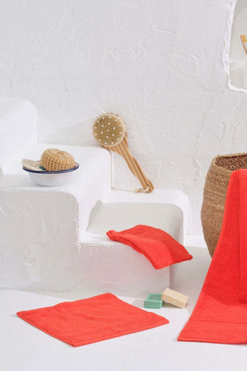 Homelovers Organic Washcloth 30x30cm Coral Weight 500gsm