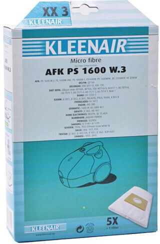 Kleenair XX3 BAG-77105 Торбички за Прахосмукачка 5 Броя Съвместими с Прахосмукачка Gruppe / Samsung / Северин