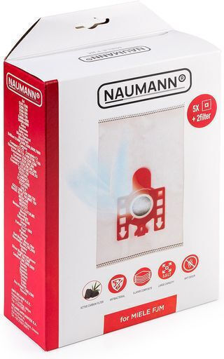 Naumann Miele FJM Vacuum Cleaner Bags 5pcs Compatible with Vacuum Cleaner Miele