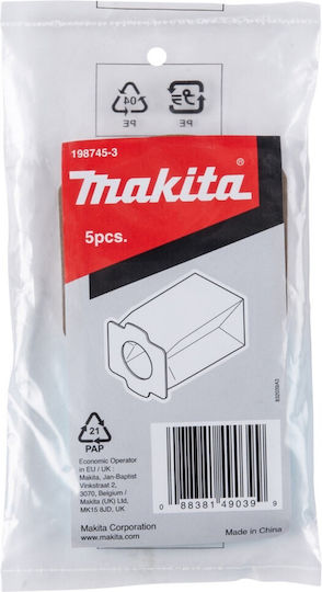 Makita Vacuum Cleaner Bags 5pcs Compatible With Makita Vacuum Cleaner