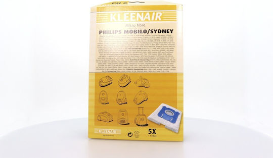 Kleenair PH6 Sac Aspirator 5buc Compatibil cu Aspirator Philips / AEG
