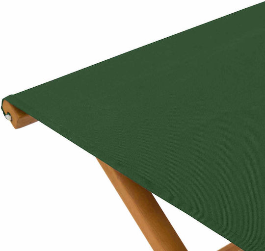 Wooden Outdoor Chair Green with Cushion 2 Pieces 41x42x36.5 cm