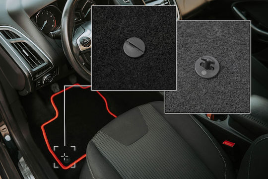 Velour Mats Red Edging Bmw 4 G23 Cabrio 2021-2022